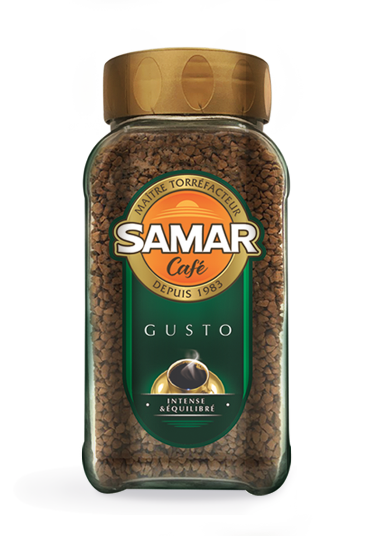 Grains de café Samar Gusto, parfaits pour une délicieuse tasse de café fraîchement moulu